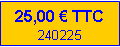 Zone de Texte: 25,00  TTC20/11/2022
