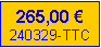 Zone de Texte: 265,00 �240329-TTC