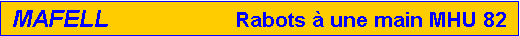 Zone de Texte: MAFELL                     Rabots � une main MHU 82