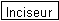 Zone de Texte: Inciseur